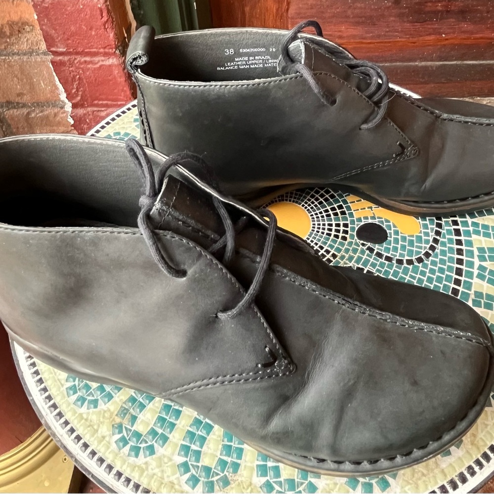 Women's Black Leather Dansko Boots - Picture 5 of 5